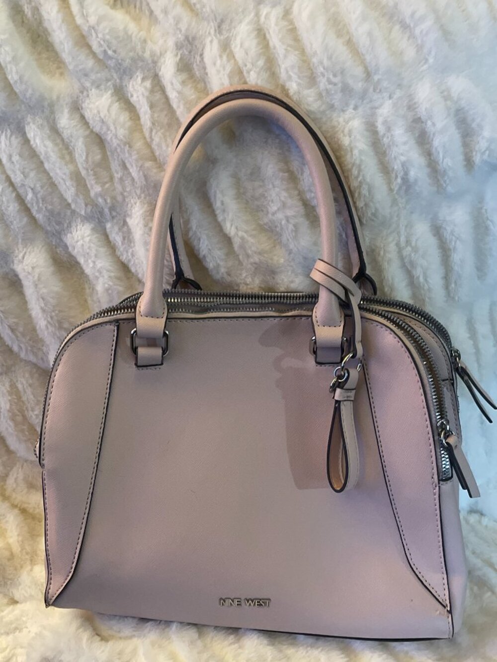 Nine West Satchel Handbag Light Pink